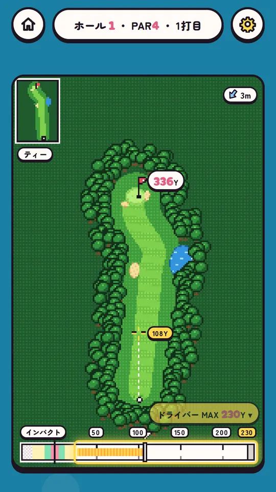 IKA GOLF：Charging shot power; tap at the moment you like to set it
